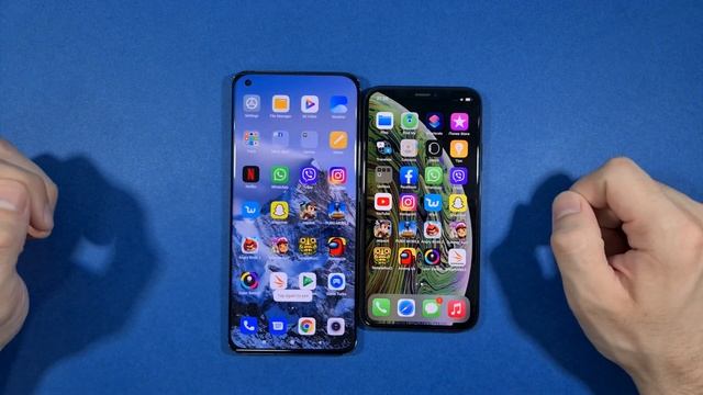 Xiaomi Mi 11 vs Iphone XS Speed Test смотреть онлайн