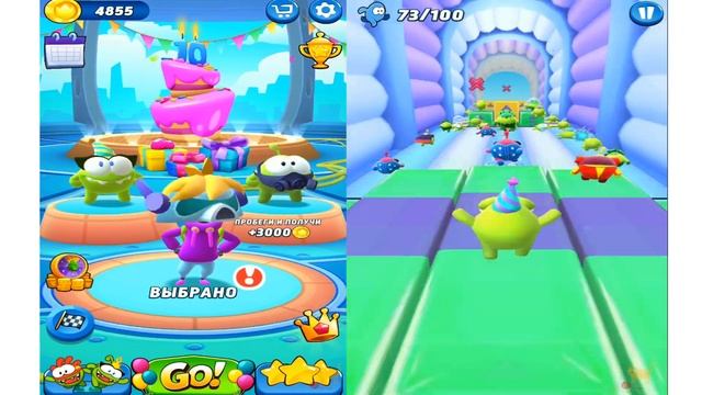 Om Nom Run Happy Birthday Update смотреть онлайн