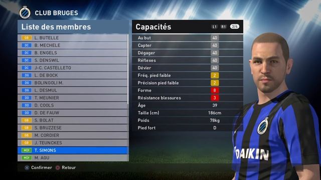[PES 2016] Club Brugge players смотреть онлайн