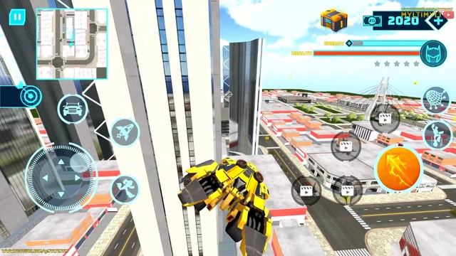 Robot War: Robot Transform - Bumblebee Multiple Transformation Jet Robot - Android GamePlay смотреть онлайн