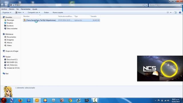 Tema Fairy Tail para Windows 7 2015 смотреть онлайн