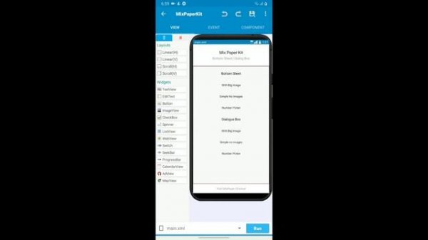 Custom Dialog & Bottom Sheets - Sketchware Project