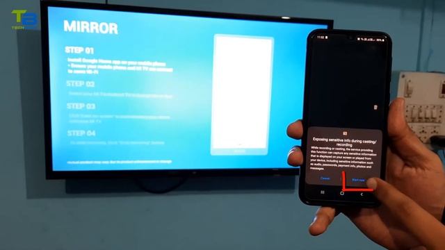 Screen Cast Mirror Phone to Android TV via Wifi | Screencast Mirror phone to tv using Google Home🔥🔥 смотреть онлайн