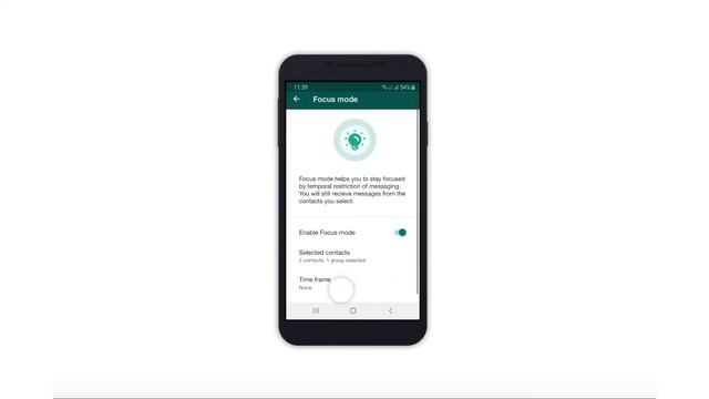 Focus Mode Feature in WhatsApp смотреть онлайн