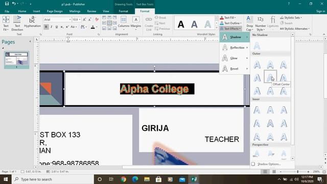 part 5 ms publisher text formatting смотреть онлайн