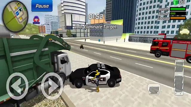 Spider Rope Hero Gangstar Vegas Crime City Simulator Fun Drive Monster Truck #59 - Android Gameplay смотреть онлайн