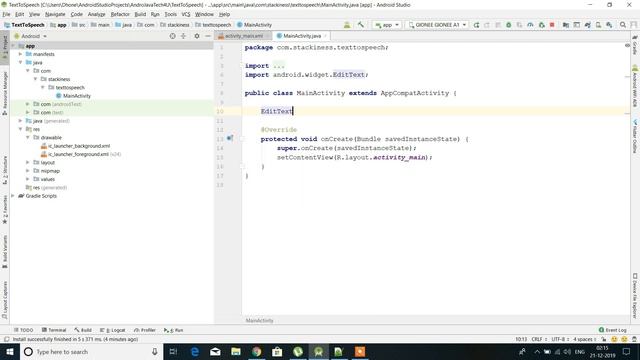 Android Text to Speech | Tutorial 07 | For Beginners | Android Studio Tutorial | Hindi | смотреть онлайн