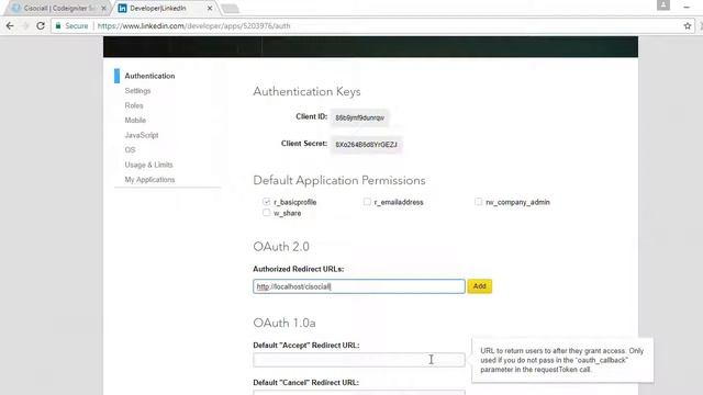 7) Cisociall - Linkedin Api Key and Secret Key смотреть онлайн