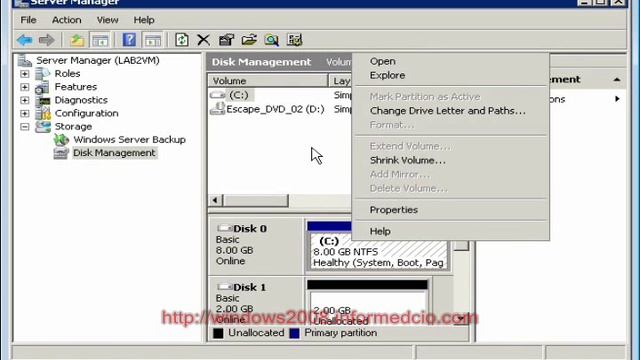Extending a Boot Volume in Windows 2008 Server смотреть онлайн