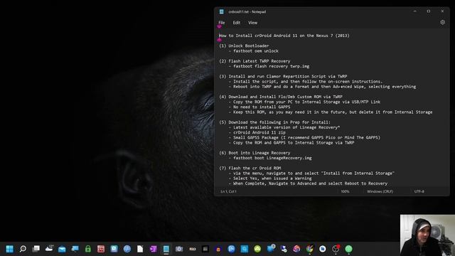 Nexus 7 Android 11 crDroid Installation Guide смотреть онлайн