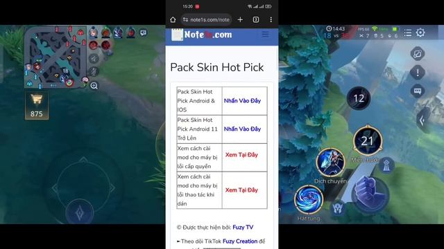 Hướng Dẫn MOD Skin Liên Quân Mùa 1 S24 Full Hiệu Ứng Âm Thanh Mới Nhất | Fuzy TV - VER4 смотреть онлайн