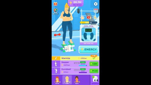 Idle Calorie Burn (Anna & Lisa Complete) Gameplay | Android Simulation Game смотреть онлайн