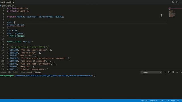 Hands-on - Wait for signal and print its signification in C смотреть онлайн