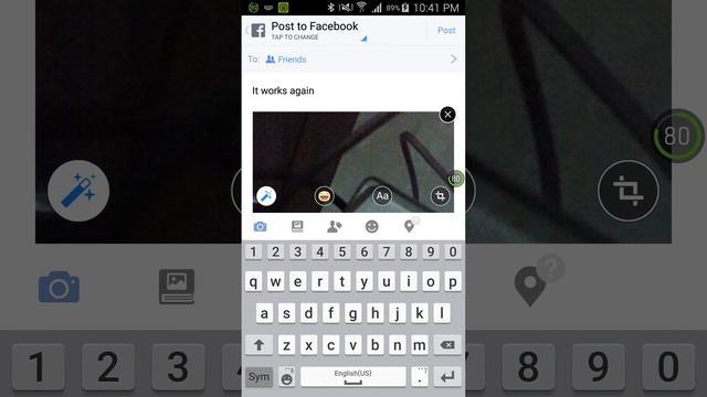 Take picture and then share photo on Facebook Application using Android Ultimate Plugin смотреть онлайн