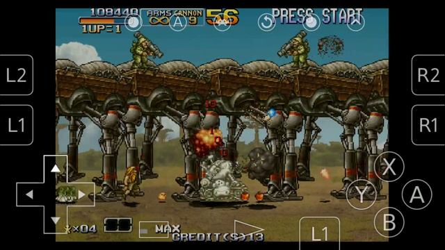 RetroArch REICAST/NAOMI Metal Slug 6 Android Snapdragon 845 TEST смотреть онлайн