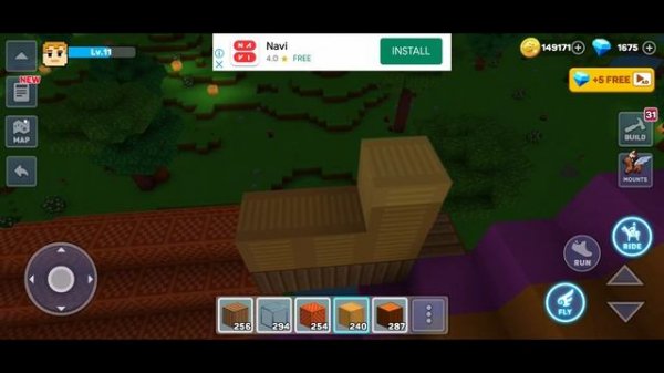 Block Craft World Gameplay #72 (iOS & Android) | Sky 🌌 Houses 🏘