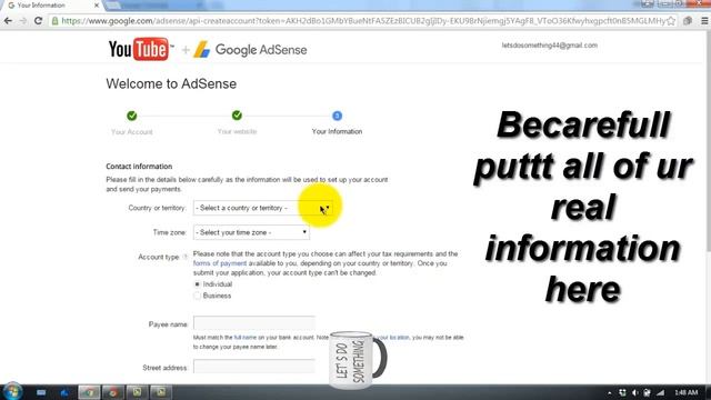 adsense - How to set up Google AdSense Account For Youtube || LET'S DO SOMETHING смотреть онлайн