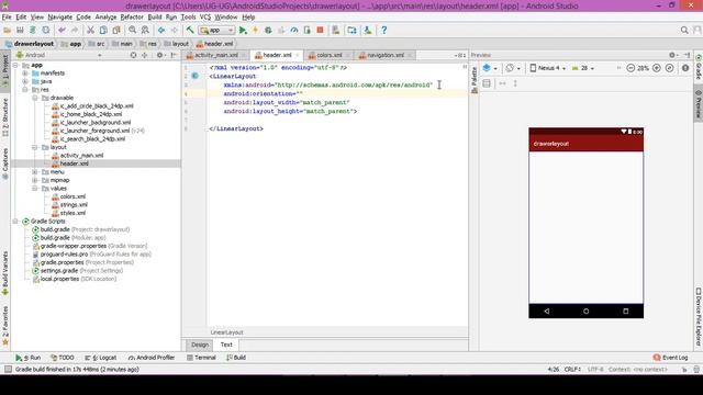 7-Sidebar Navigation Drawer in Android Studio смотреть онлайн