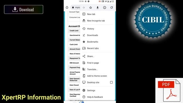 Download cibil report pdf in mobile | Download credit report in mobile смотреть онлайн