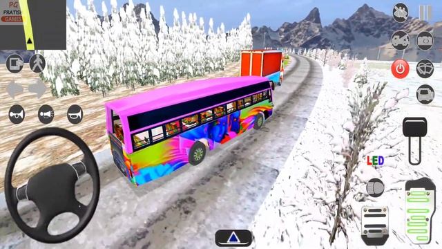 Indian Bus Driving on Leh - Manali Highway | Bus Simulator Real - #64 Android Gameplay Videos смотреть онлайн