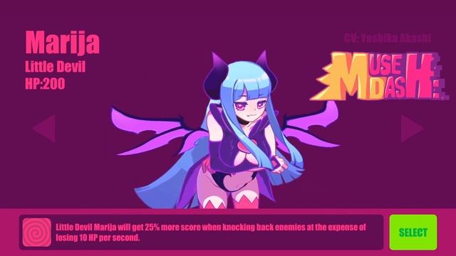 [Muse Dash] Marija Little Devil | Character Theme 【音源】【高音質】 смотреть онлайн