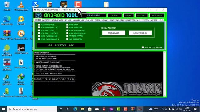 Jurassic Universal Android Tool v6.0 by baypasstech242 смотреть онлайн