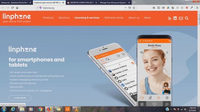 How to Setup and Connect a Quantum Phone Number on Linphone смотреть онлайн