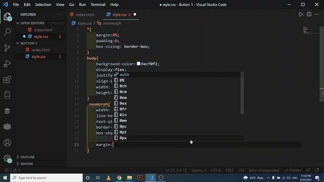 Neumorphism Buttons design using HTML and CSS #Neumorphism #CSS смотреть онлайн