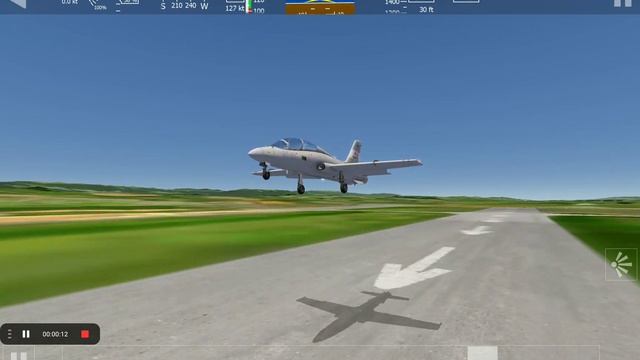 Aerofly 1 butterlanding. #swiss001landing смотреть онлайн