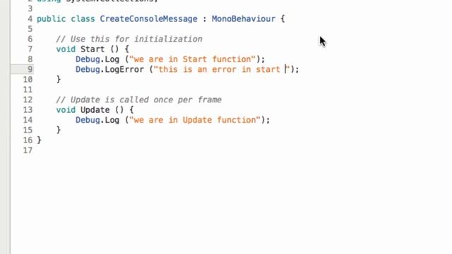 Unity C# How to add message to Console using Debug.Log() смотреть онлайн