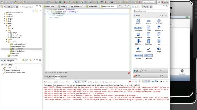 4 Developing AngularJS + Ionic Hybrid Apps in Eclipse смотреть онлайн