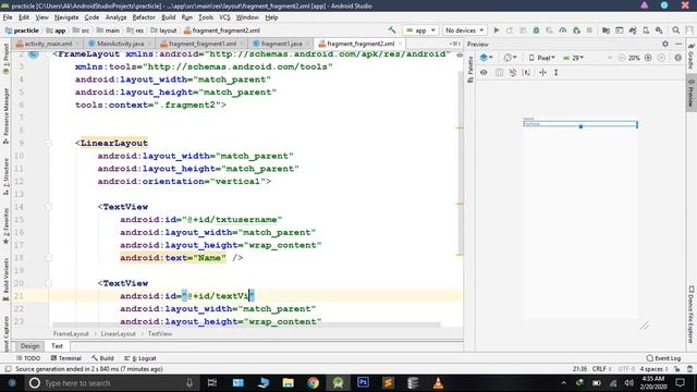 Android Studio Passing data between two Fragments смотреть онлайн
