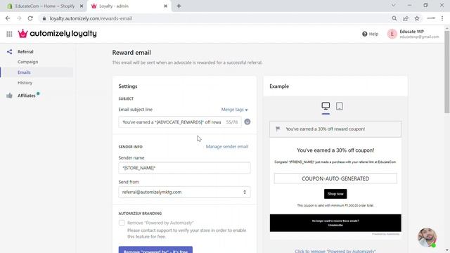 Start Customer Referral & Affiliate Program on Shopify Store - Automizely Loyalty App Tutorial смотреть онлайн