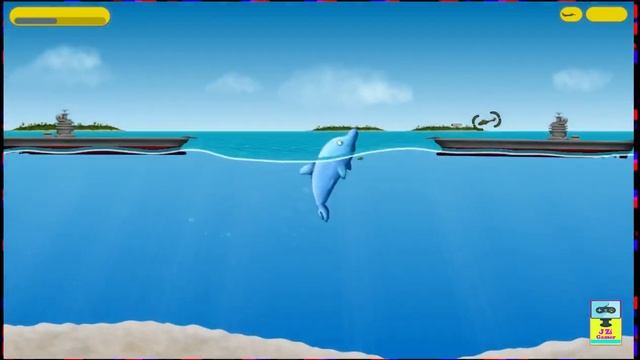Tasty Blue Level 37 to 42 gameplay.Dolphin eating Goldfish..Platforms: Android.Windows.J ZiGamer. смотреть онлайн