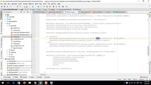 Sử dụng kết hợp Foreground Service và Notification MediaStyle trong Android - [Service Part 7] смотреть онлайн