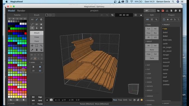 Voxel Art con MagicaVoxel # 11 Modo Axis y Modo Mirror para agilizar el flujo de trabajo смотреть онлайн