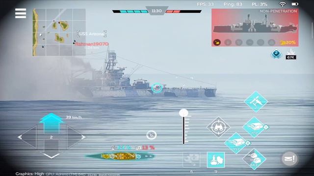 IJN Yamato: Feel The Power of a 460mm Cannon 👀💪 - War Thunder Mobile смотреть онлайн