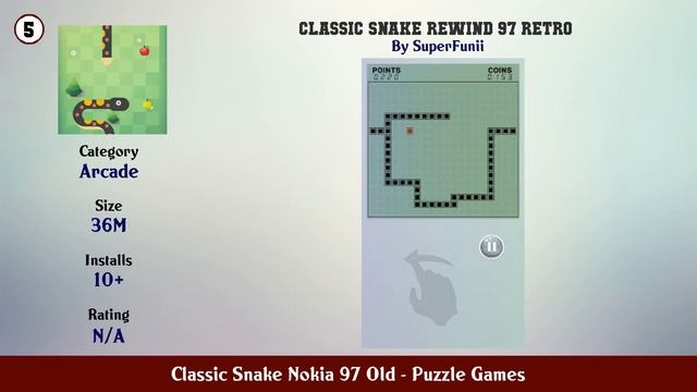 Top 10 Classic Snake Nokia 97 Old Android Games смотреть онлайн