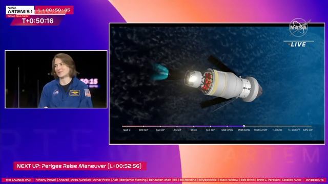 Artemis 1 - Perigee Raise Manoeuvre смотреть онлайн