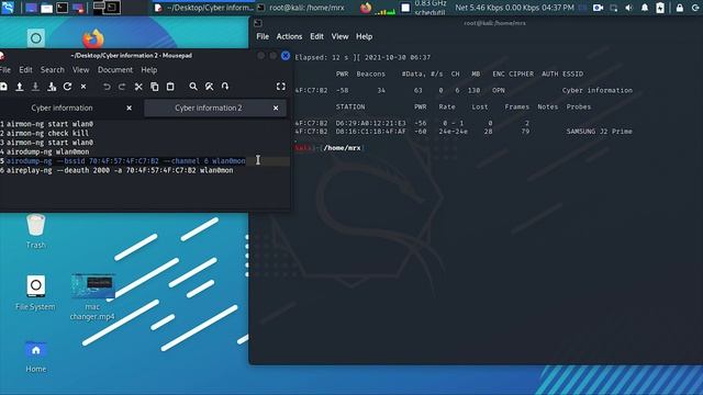 How to JAM WIFI NETWORK using kali Linux || Cyber information смотреть онлайн