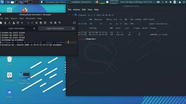 How to JAM WIFI NETWORK using kali Linux || Cyber information