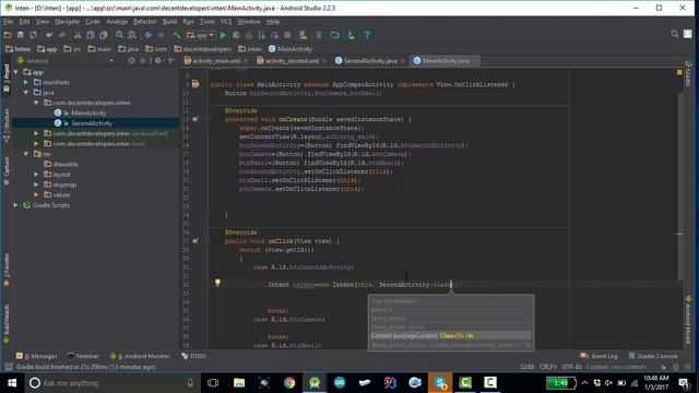 Types of intent in Android | implicit, explicit смотреть онлайн