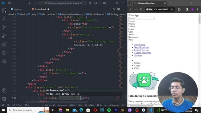 Build Full Stack Whatsapp Clone App Using Android & Java 18 смотреть онлайн
