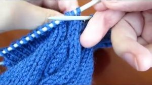 Как вязать клин подъема носка  Вариант 1