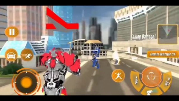 Flying Fire Fighter Truck Robot Simulator Game - Ambulance🚑 Fire Fighter Game - Android Gamesplay