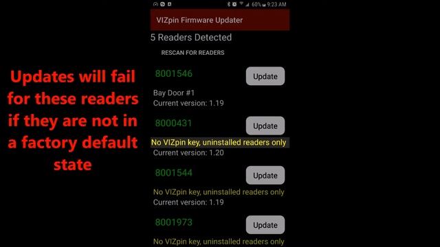 VIZpin Firmware Updater App for Android смотреть онлайн