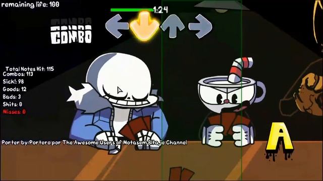 FNF Android: MOD Pasta Night But Cuphead, Sans and Bendy [HARD/DIFÍCIL] смотреть онлайн