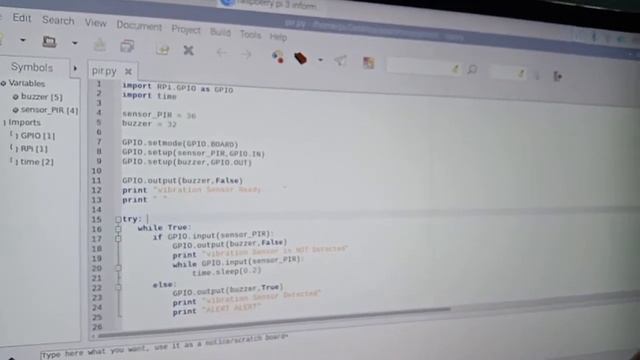 VIBRATION SENSOR INTERFACING WITH RASPBERRY PI 3 B+ : TURORIAL 13 |JAGADEESHMATLAB |VERTULONIX смотреть онлайн