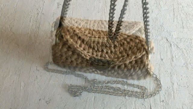 Мини сумочка из джута крючком II Шкатулочка II Анна Трофименко - @anna_knitedbags смотреть онлайн