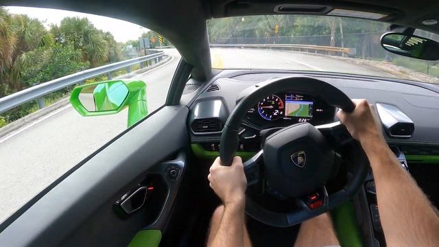 DRIVING POV - Lamborghini Huracan LP 610-4 In Verde Mantis! (Test Drive)